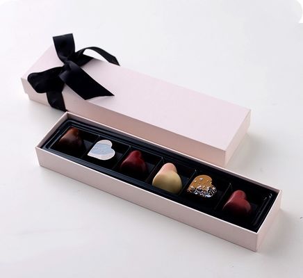 Gold Hot Stamping 27.5*7.1*3cm Food Takeaway Boxes Bonbon Cardboard Gift Box